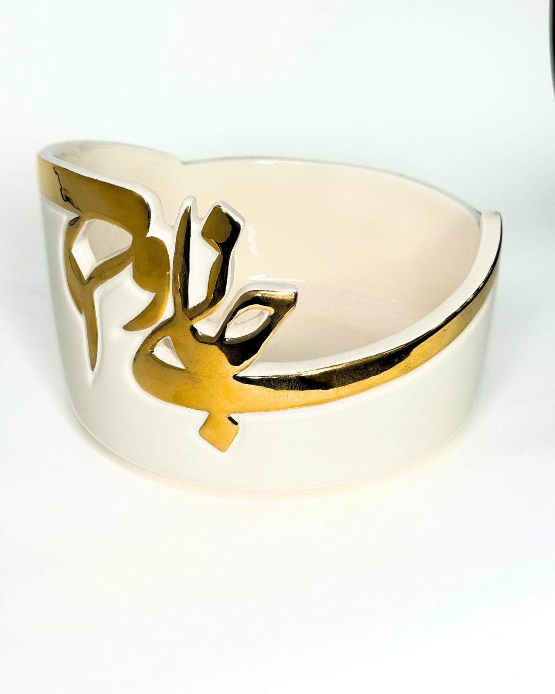 Azadeh Jani Deli Golden Calligraphy Large Bowl