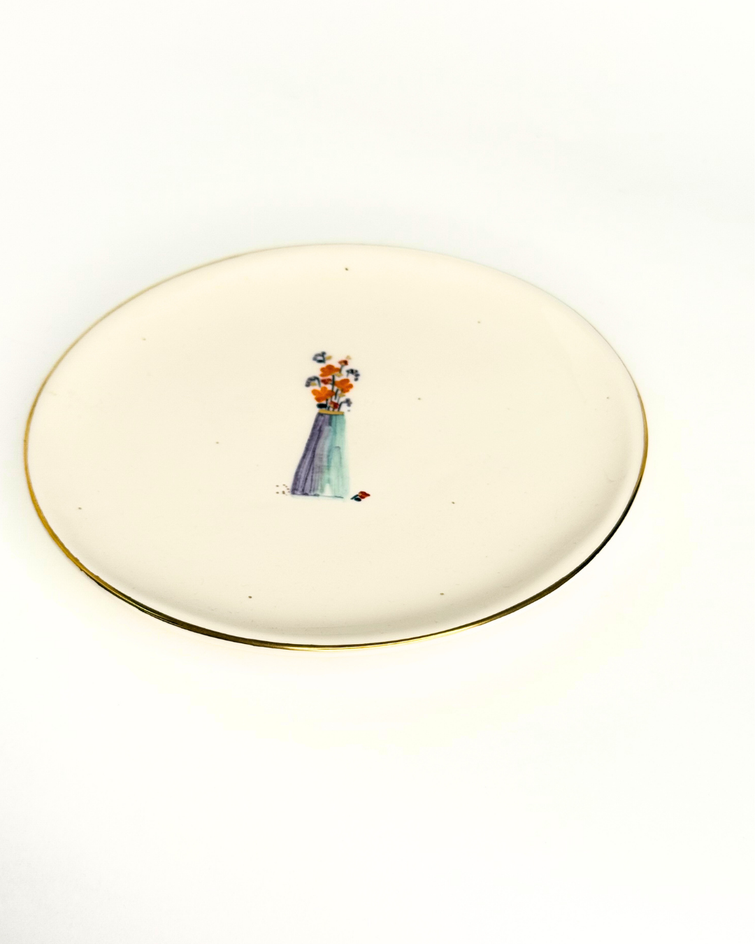 Solmaz Blue pot Medium Plate