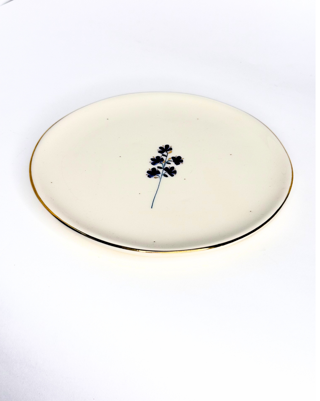 Solmaz blue flower Medium Plate