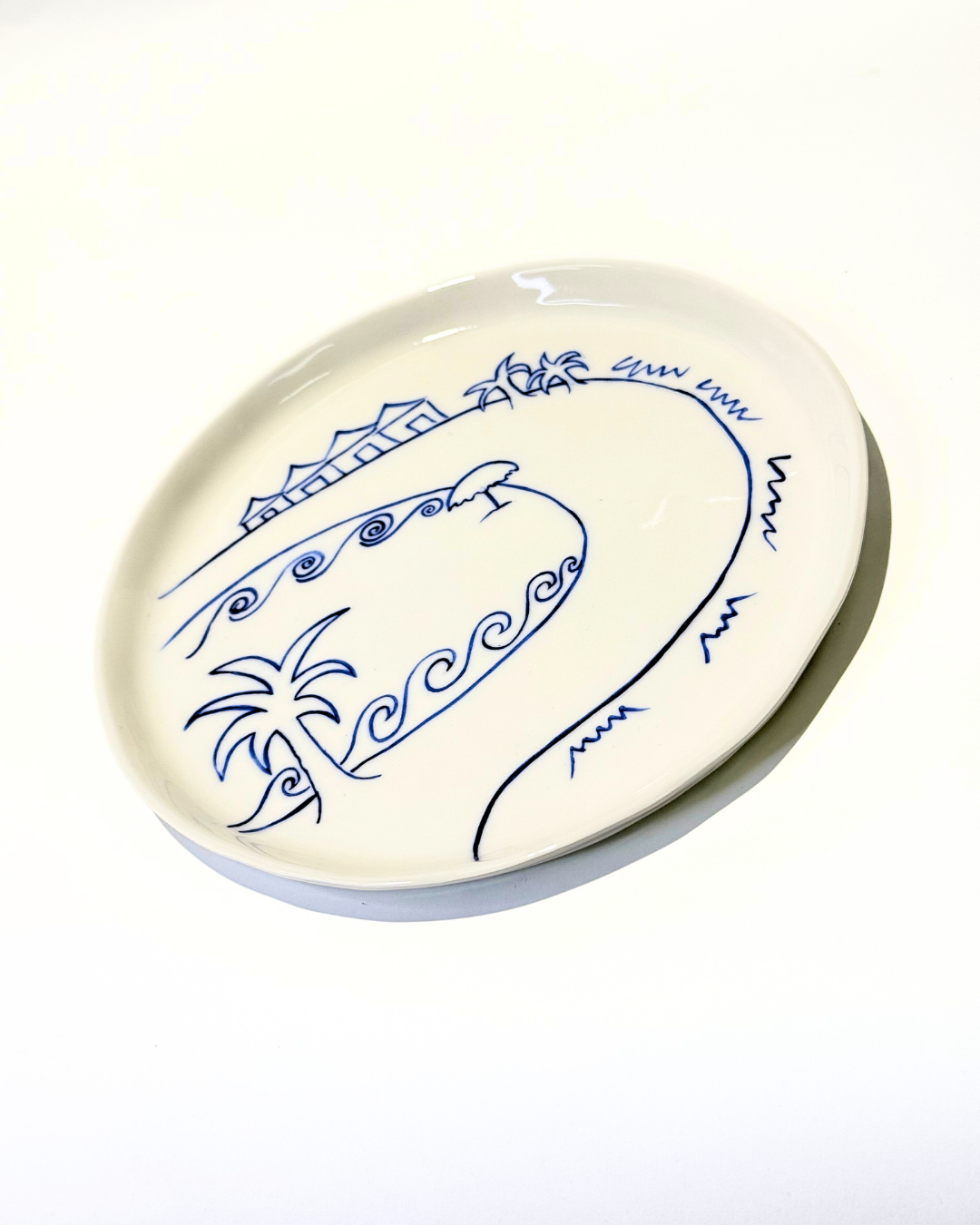Khaki Palm Medium Plate