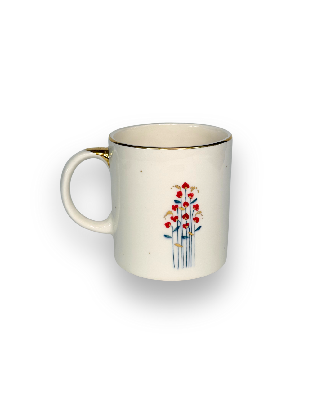 Solmaz Red Flower Mug