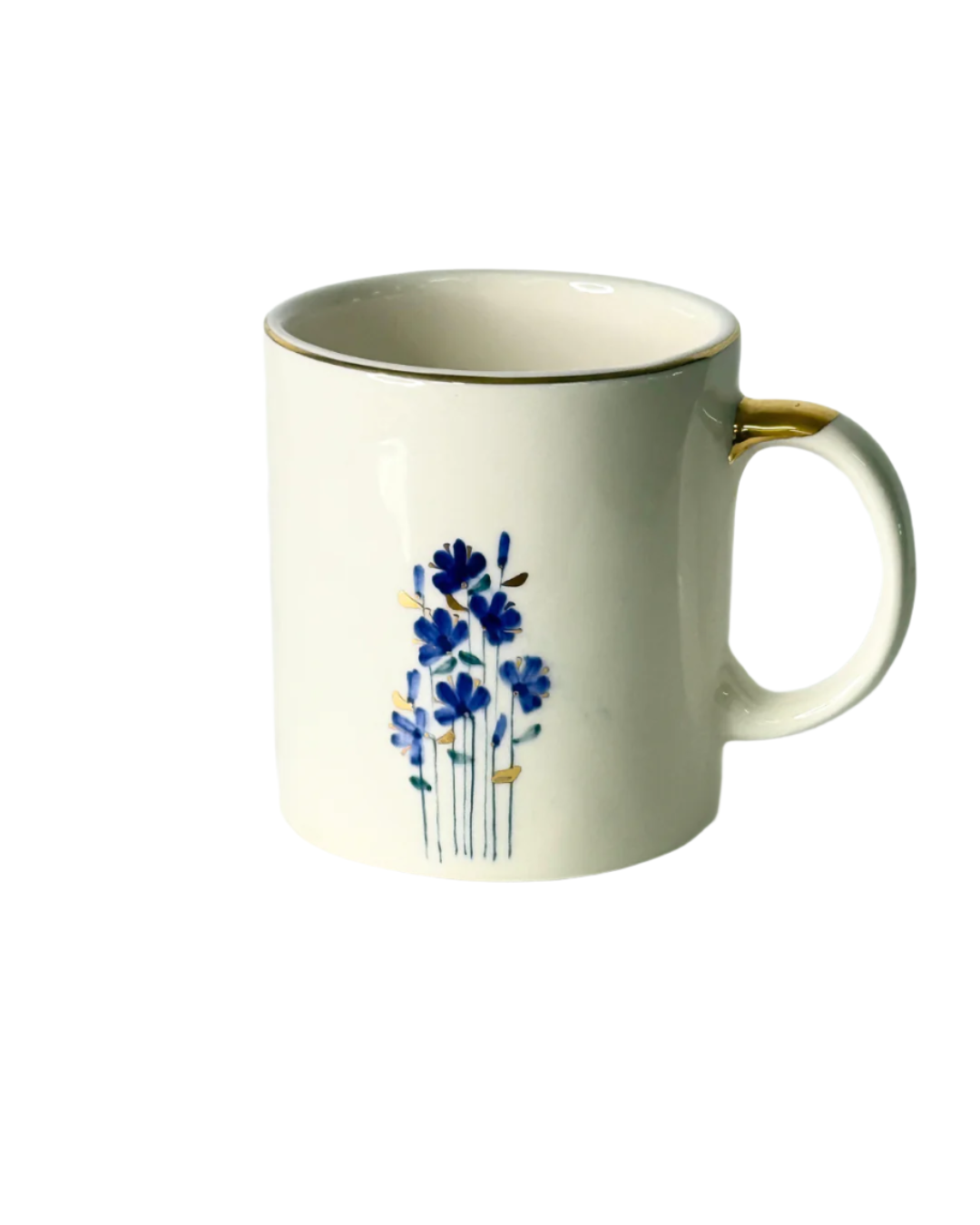 Solmaz Blue Flower Mug