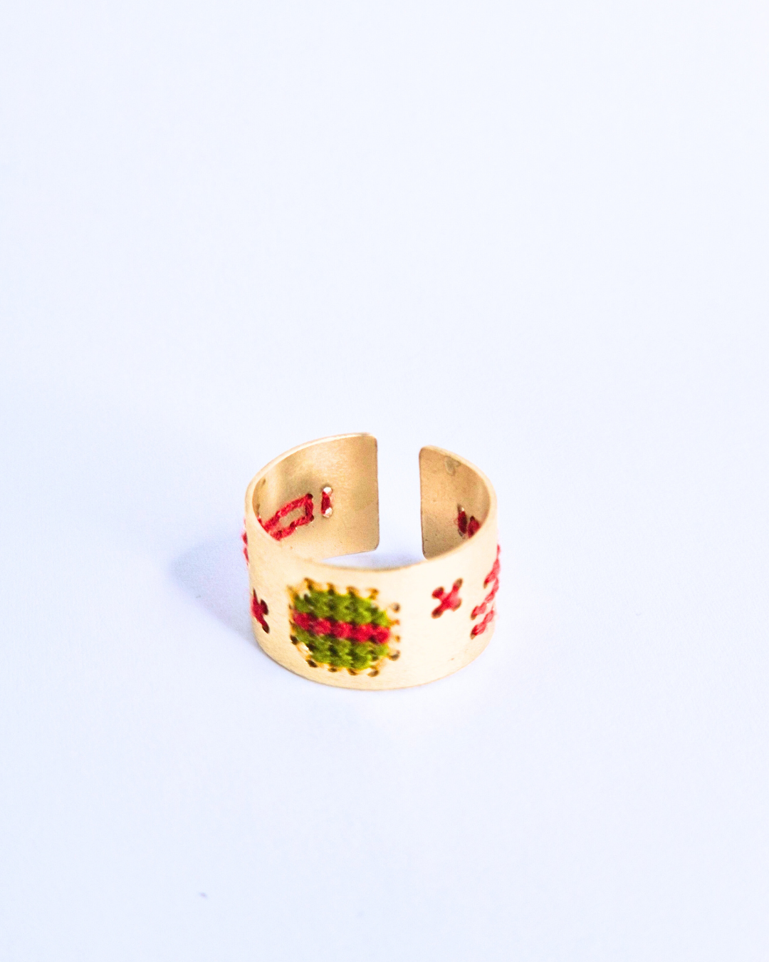 Balochi Rind Mojgan Silver balochi Embroidery Ring Square – Local Edition
