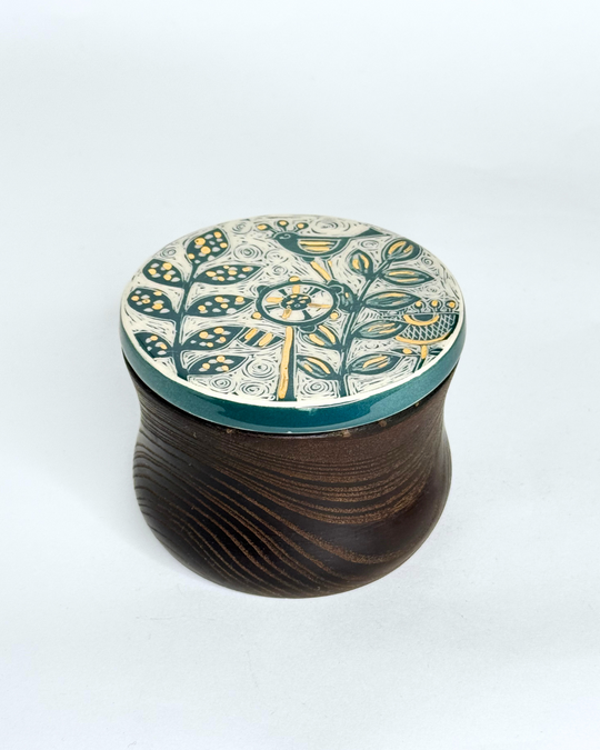 Mehrfam Small Candy Container With Ceramic Lid 2